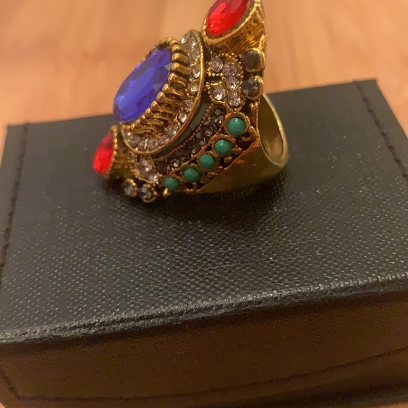 Peacock Mult Color Ring (Costume) - Picture 2 of 4